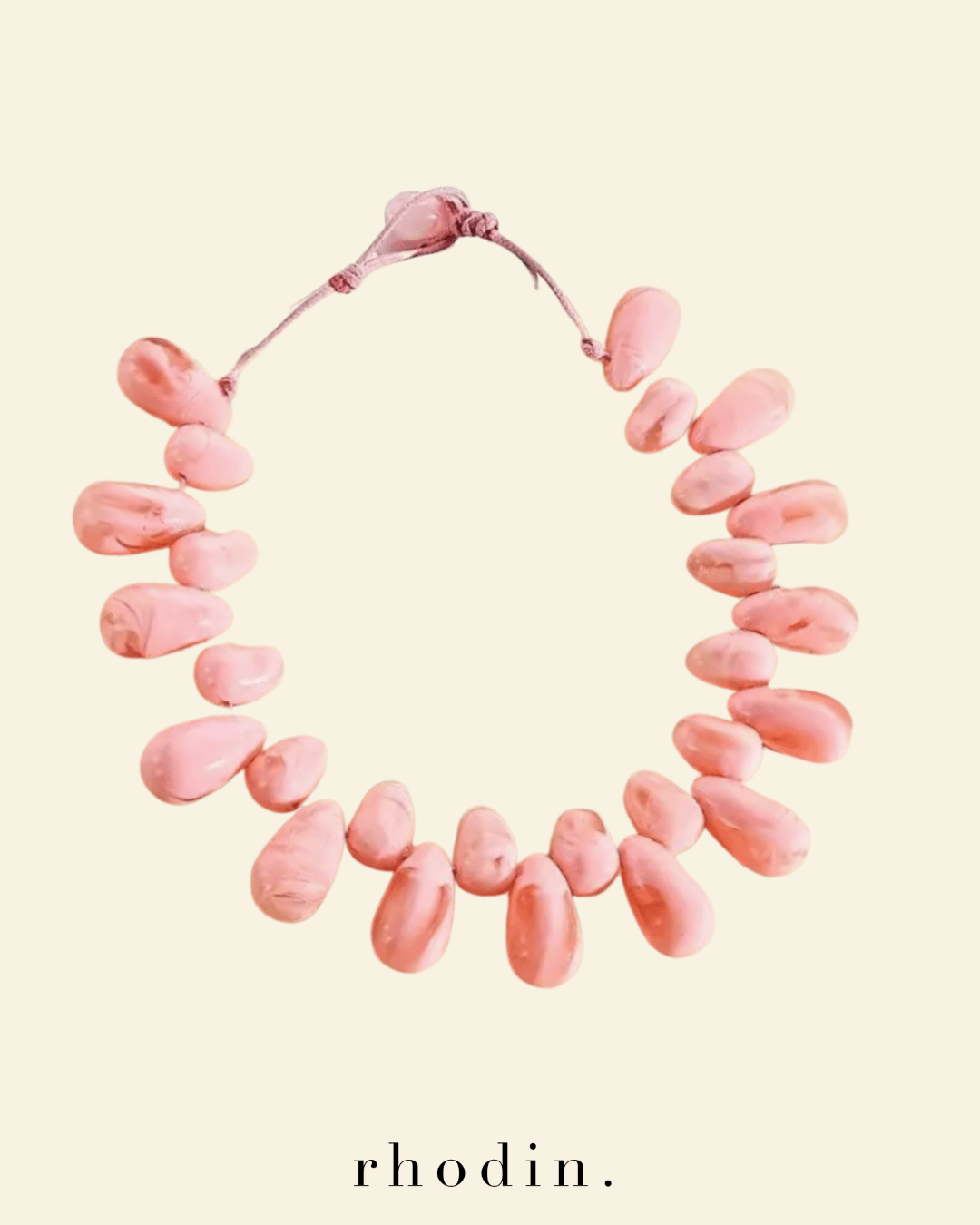 RC Pink Island Pebble Necklace