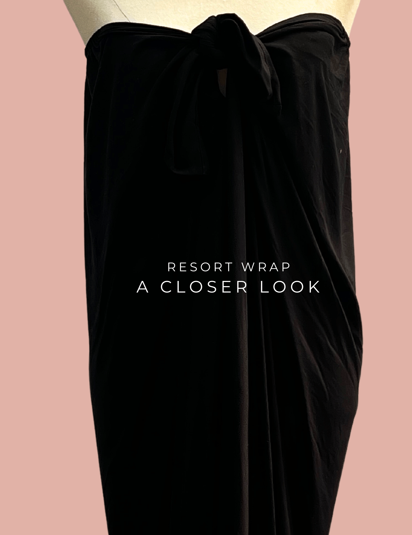 RC Resort Wrap - Tuxedo - Perfect for your next holiday