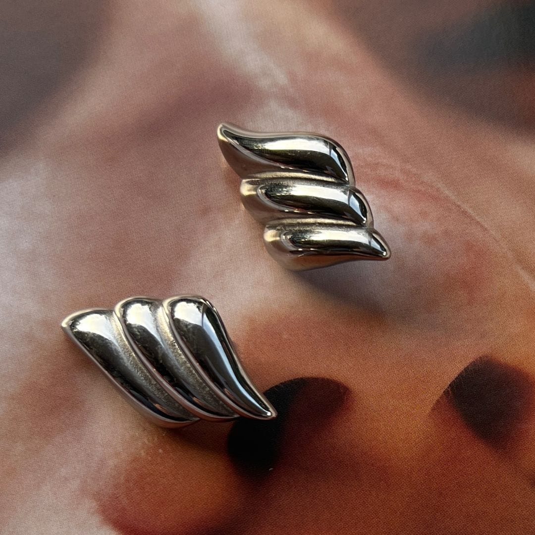 RC Silver Wing Earrings