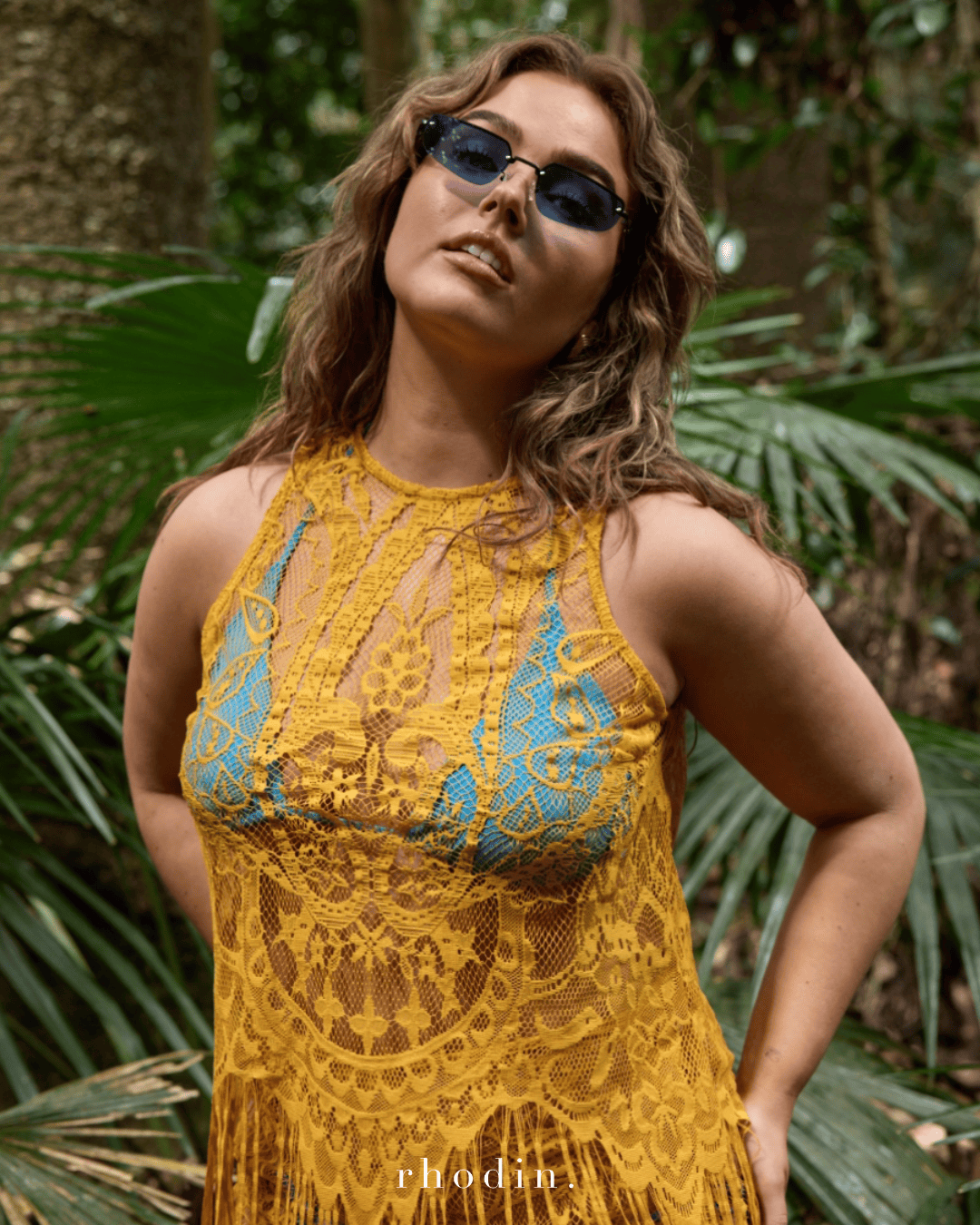 rhodin Sunglasses RC Chloe Matrix Blue Sunglasses - Elevated