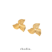 RC Gold Pinwheel Earrings