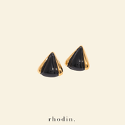 RC NOIR GOLD Triangle Earrings