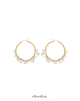 RC Crystal Hoop Earrings in Clear