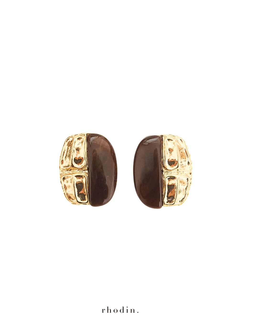 RC Scarab Gold earrings