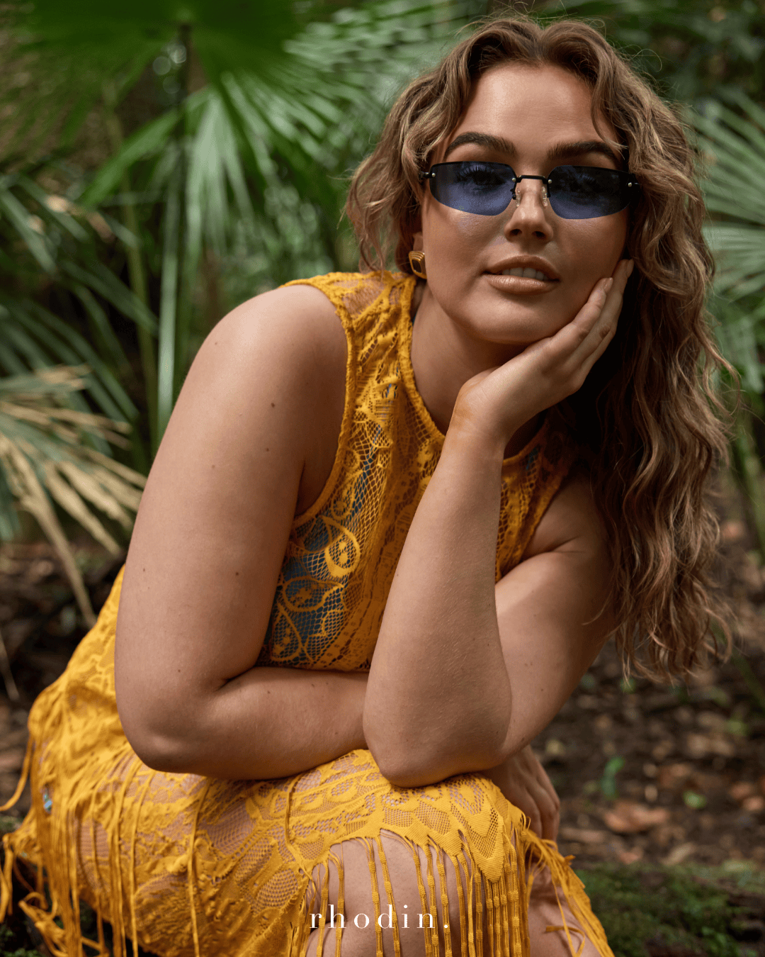rhodin Sunglasses RC Chloe Matrix Blue Sunglasses - Elevated