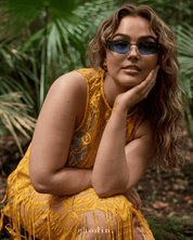rhodin Sunglasses RC Chloe Matrix Blue Sunglasses - Elevated