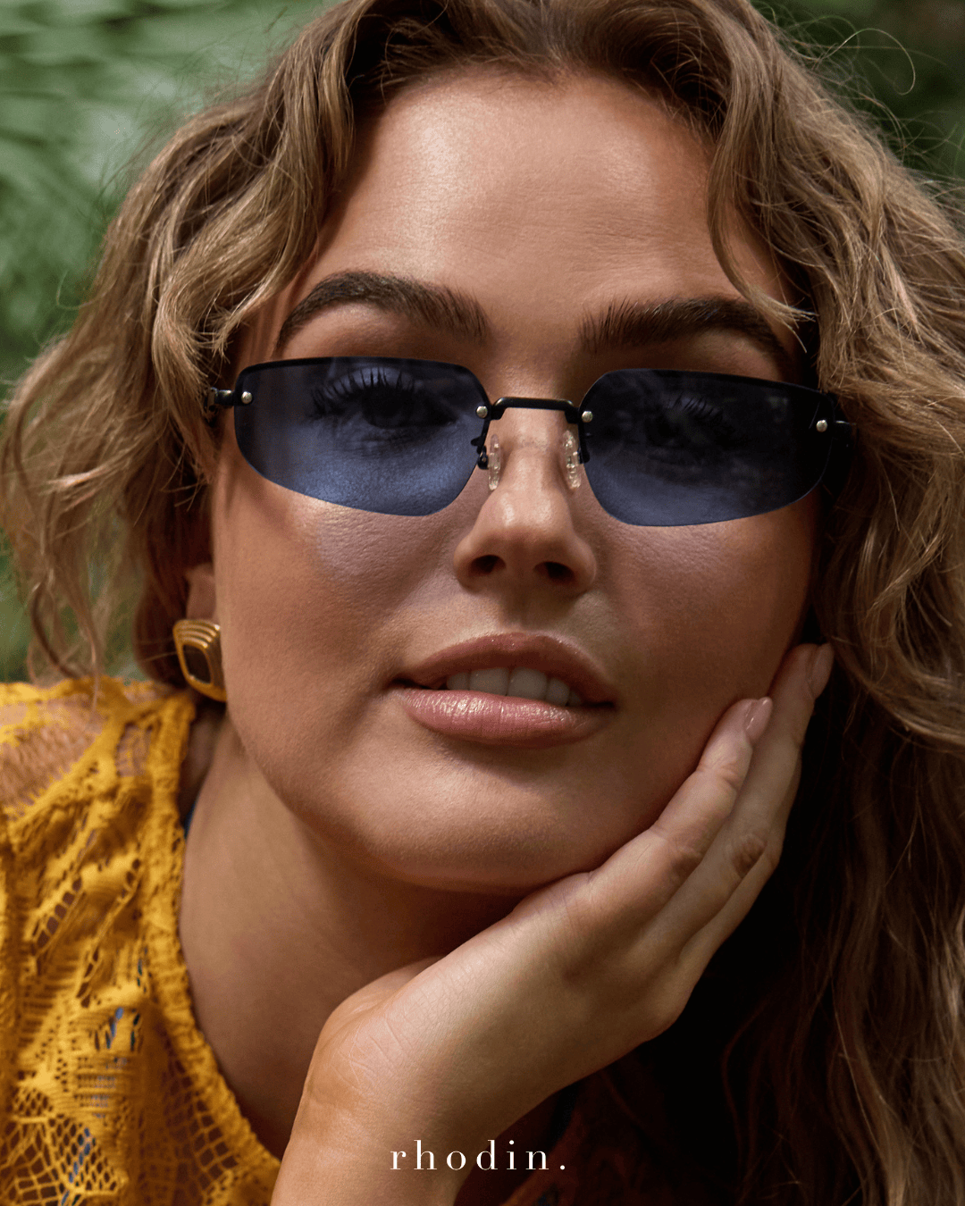 rhodin Sunglasses RC Chloe Matrix Blue Sunglasses - Elevated