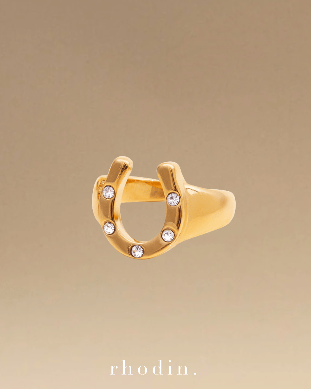 RC Horseshoe Sparkle ring - Year of the Horse - Goodluck