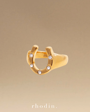 RC Horseshoe Sparkle ring - Year of the Horse - Goodluck