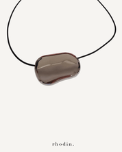 RC Silver Stanley Pebble Cord Necklace