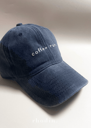 RC Baseball Cap - Blue Washed  - Coffee Run Logo RESTOCKED