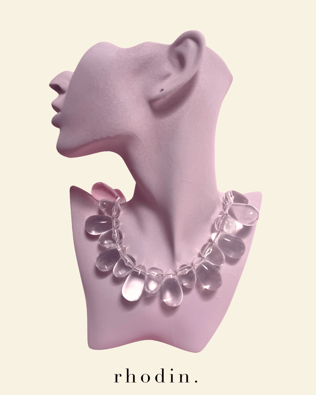 RC Clear Island Pebble Necklace -  Available from Oct 6th