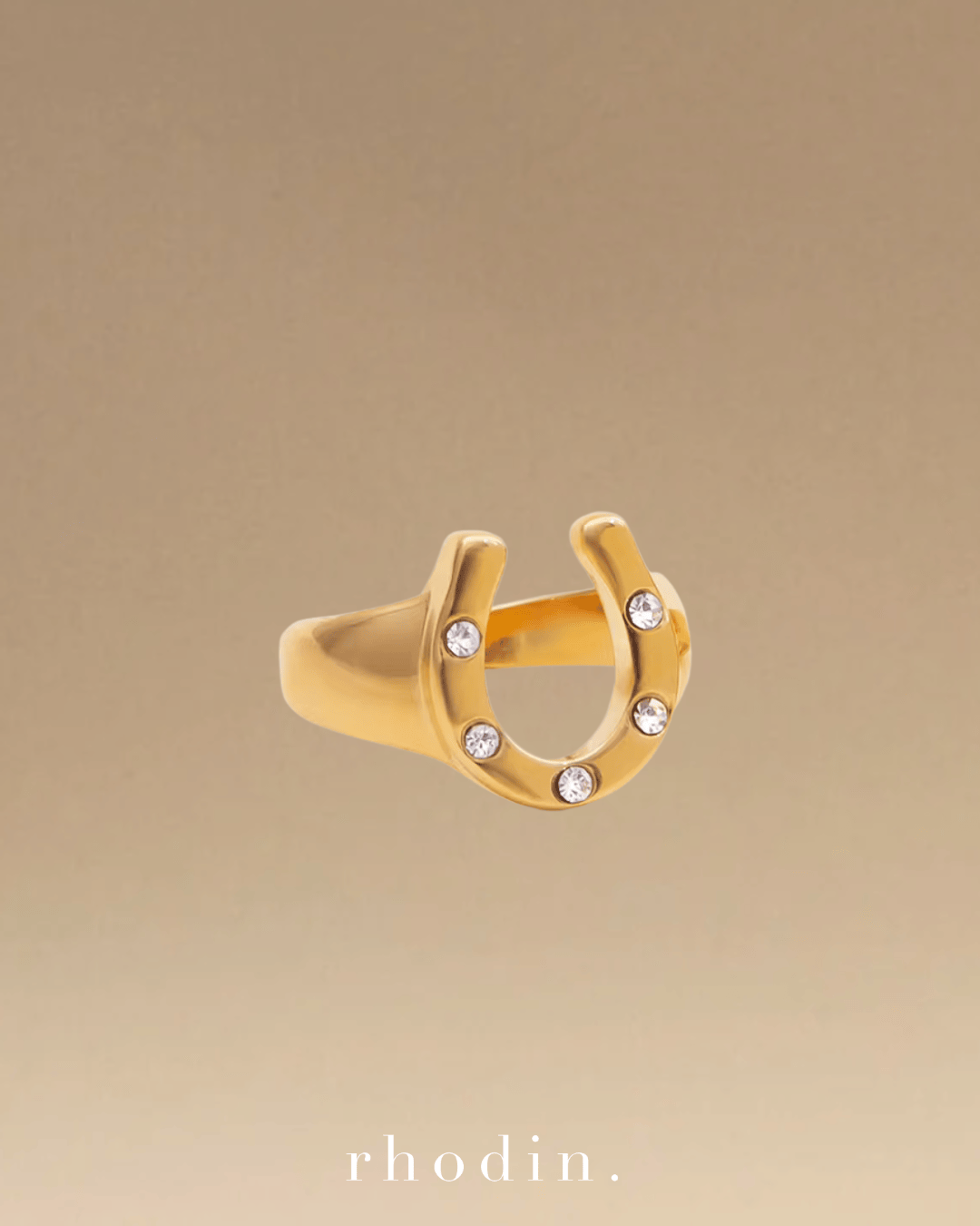 RC Horseshoe Sparkle ring - Year of the Horse - Goodluck