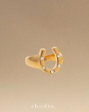 RC Horseshoe Sparkle ring - Year of the Horse - Goodluck