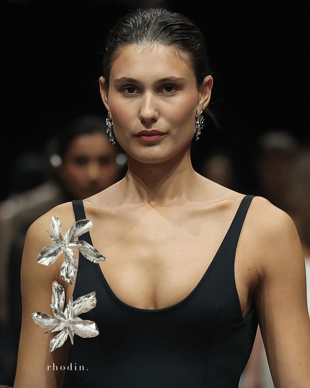 RC Silver Show Petal Earrings