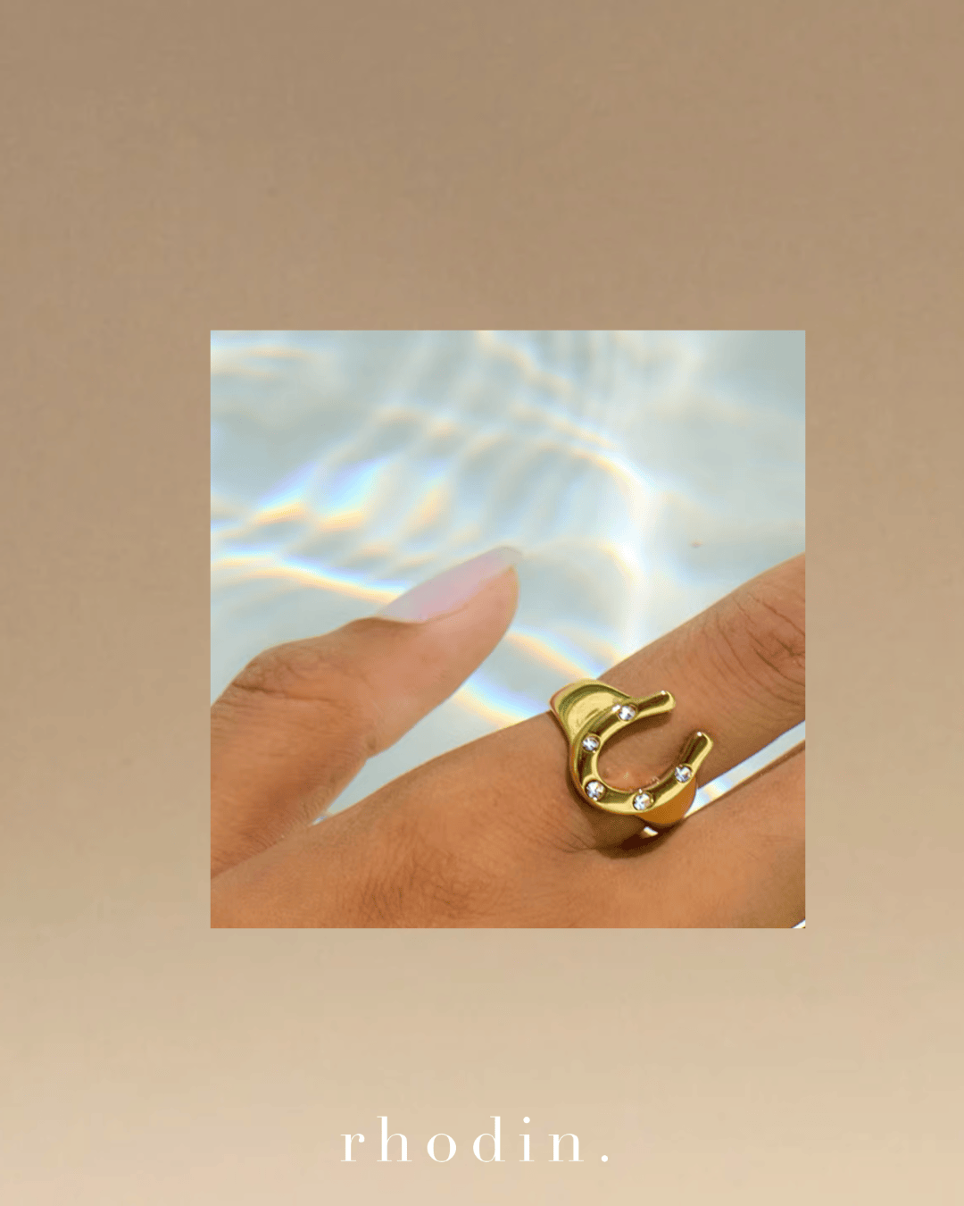 RC Horseshoe Sparkle ring - Year of the Horse - Goodluck