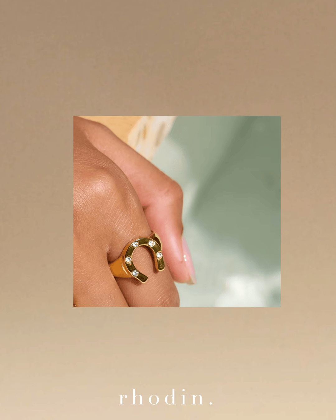 RC Horseshoe Sparkle ring - Year of the Horse - Goodluck