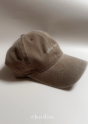 RC Baseball Cap - Biscuit Warm Beige Washed  - Coffee Run Logo