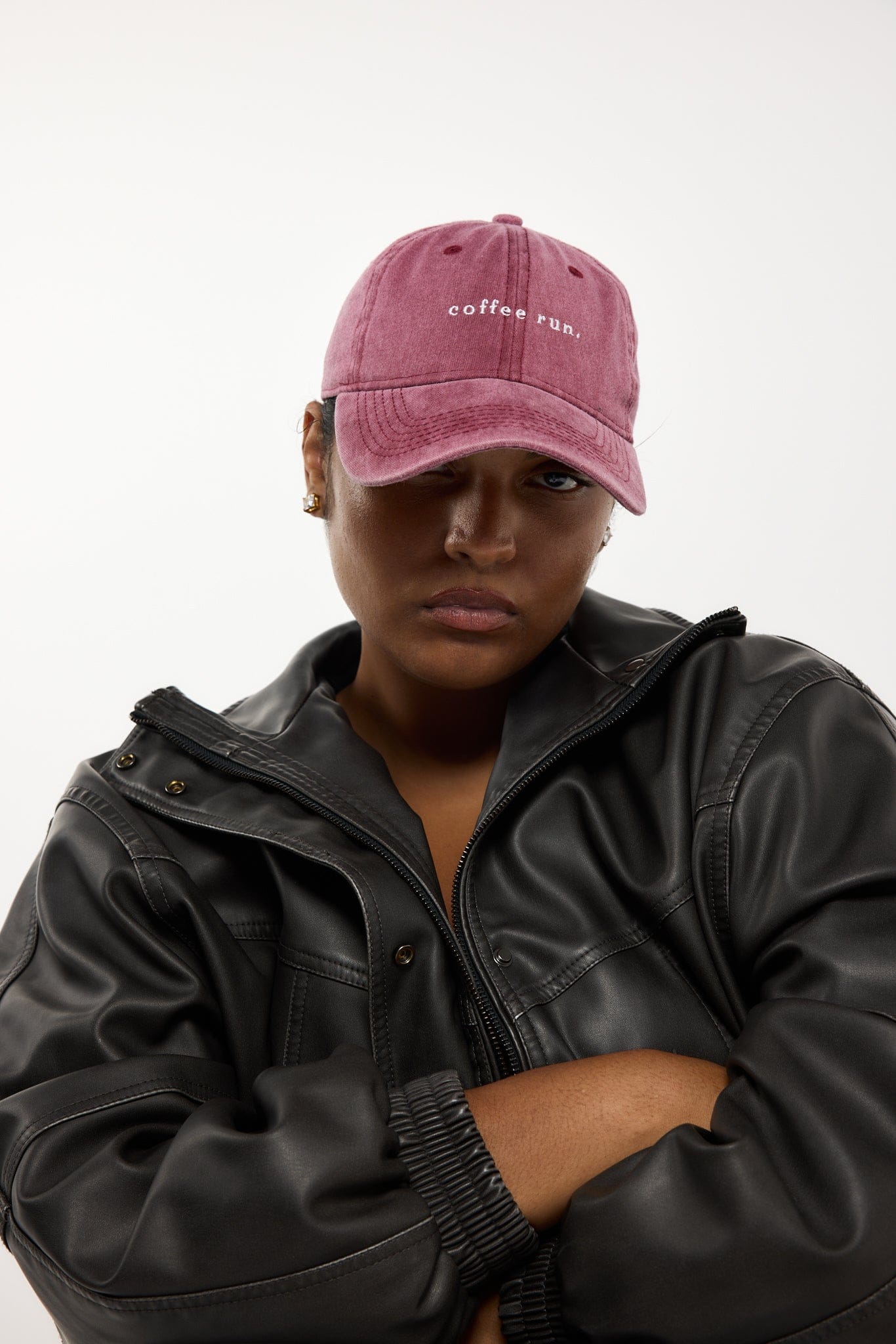 RC Baseball Cap -  Burgundy - Coffee Run Logo  - Pre order. Arriving May