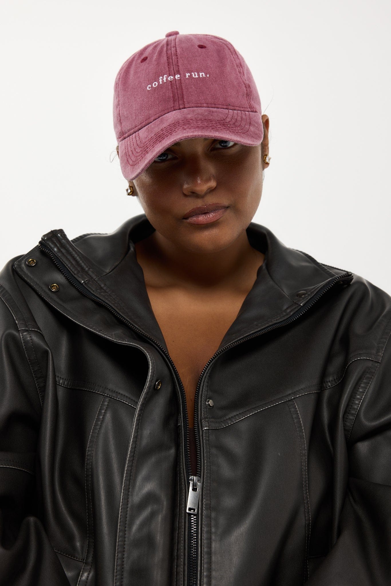 RC Baseball Cap -  Burgundy - Coffee Run Logo  - Pre order. Arriving May