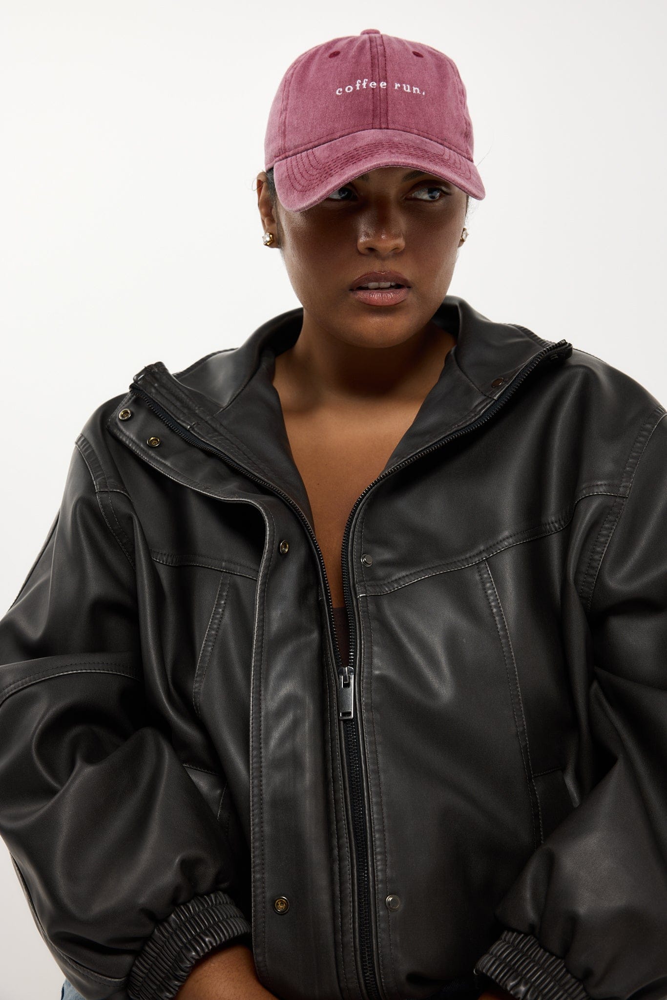 RC Baseball Cap -  Burgundy - Coffee Run Logo  - Pre order. Arriving May