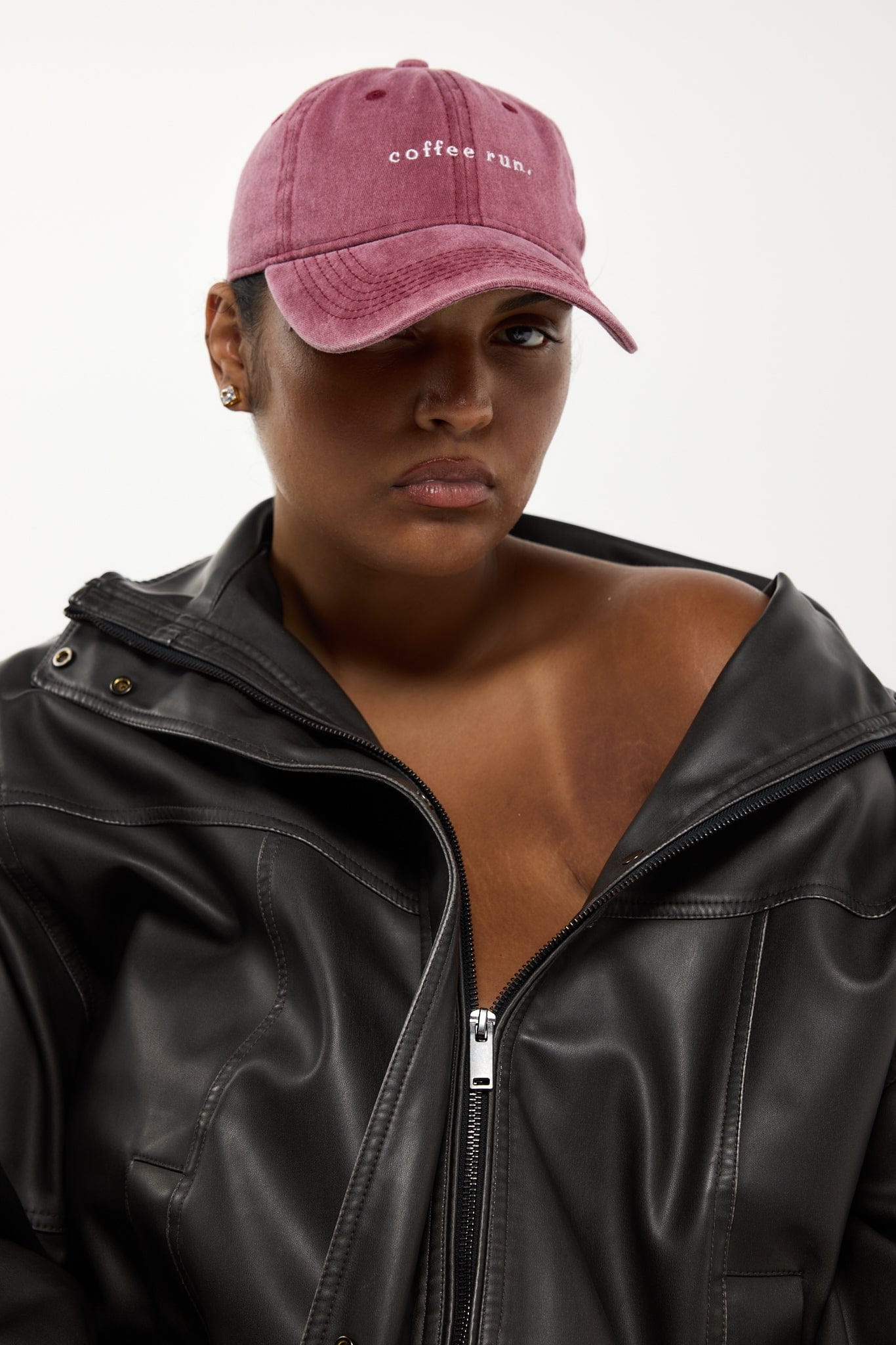 RC Baseball Cap -  Burgundy - Coffee Run Logo  - Pre order. Arriving May