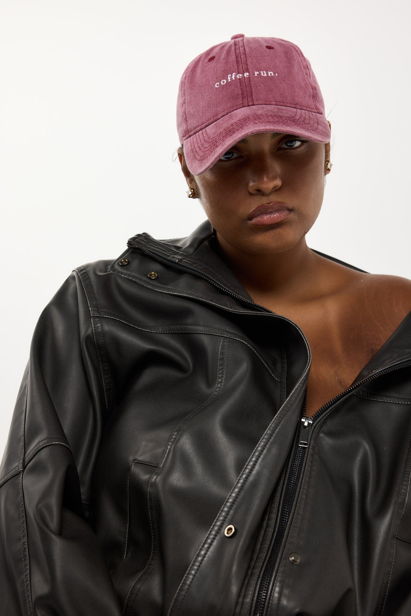 RC Baseball Cap -  Burgundy - Coffee Run Logo  - Pre order. Arriving May