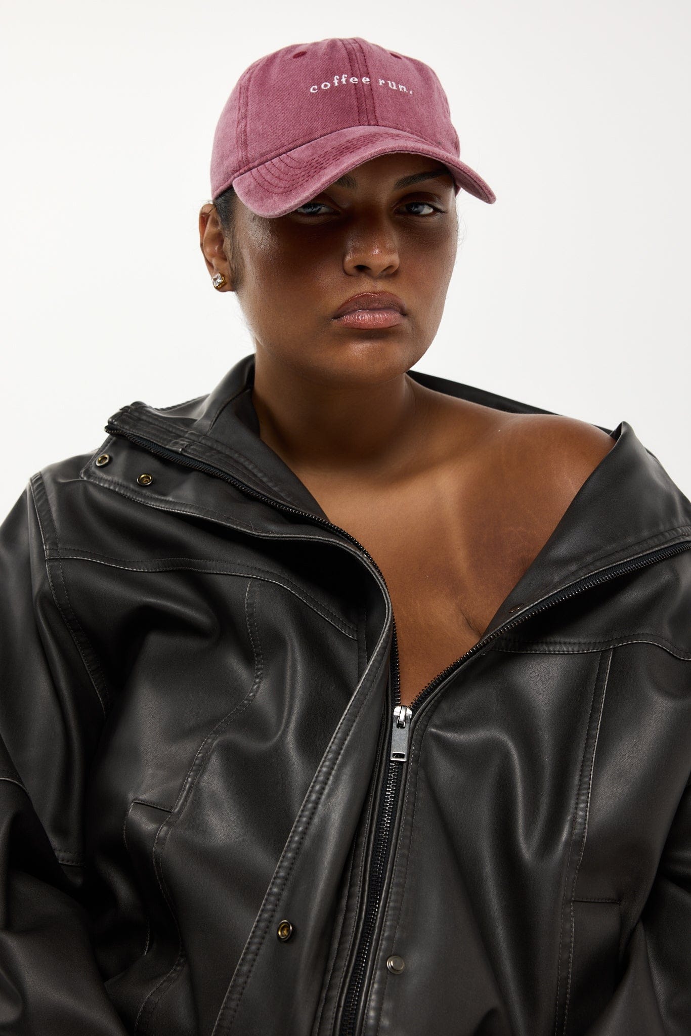 RC Baseball Cap -  Burgundy - Coffee Run Logo  - Pre order. Arriving May