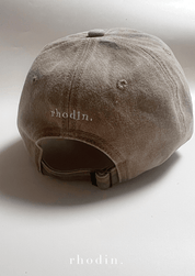 RC Baseball Cap - Biscuit Warm Beige Washed  - Coffee Run Logo