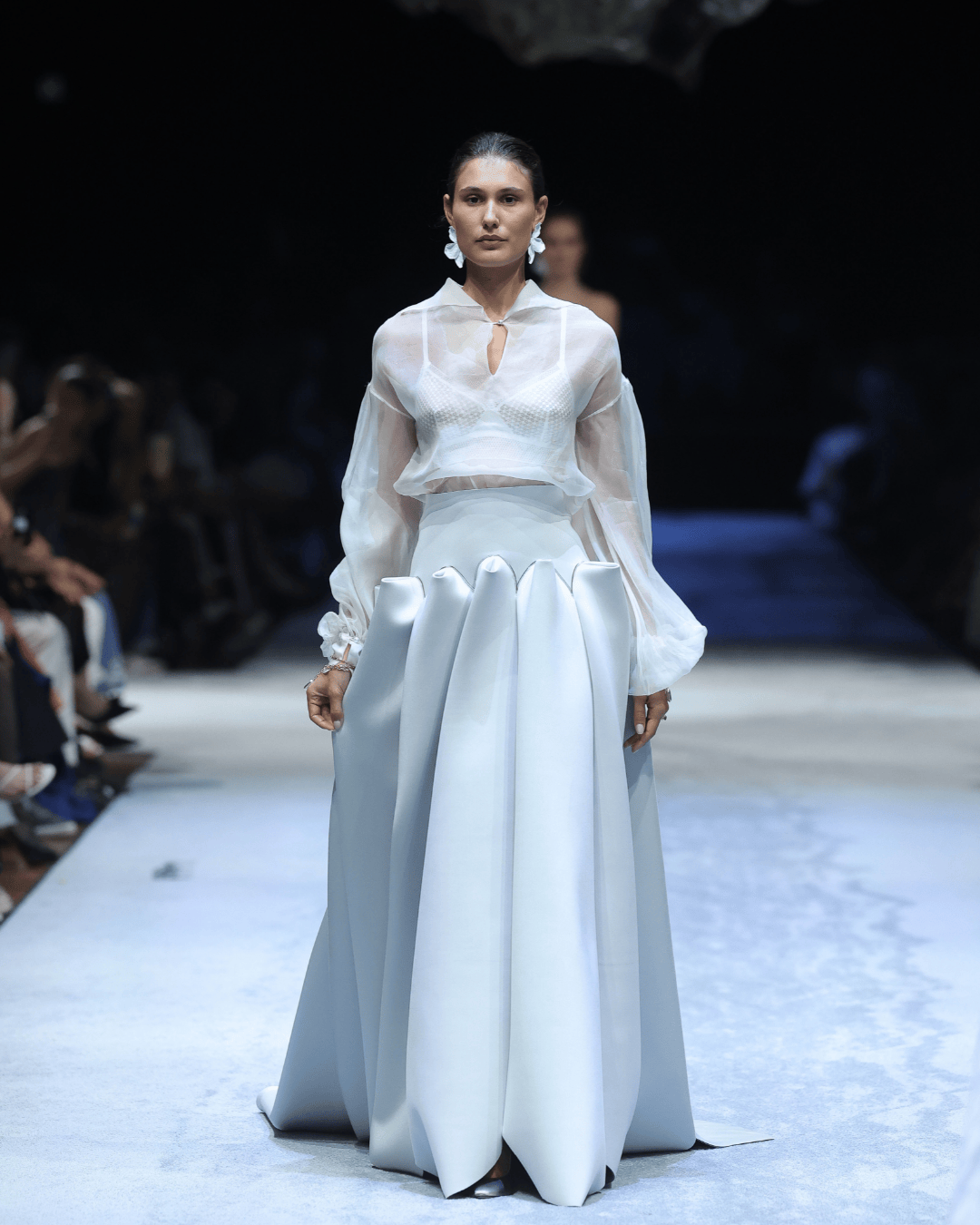 RC White Petal Dream Earrings