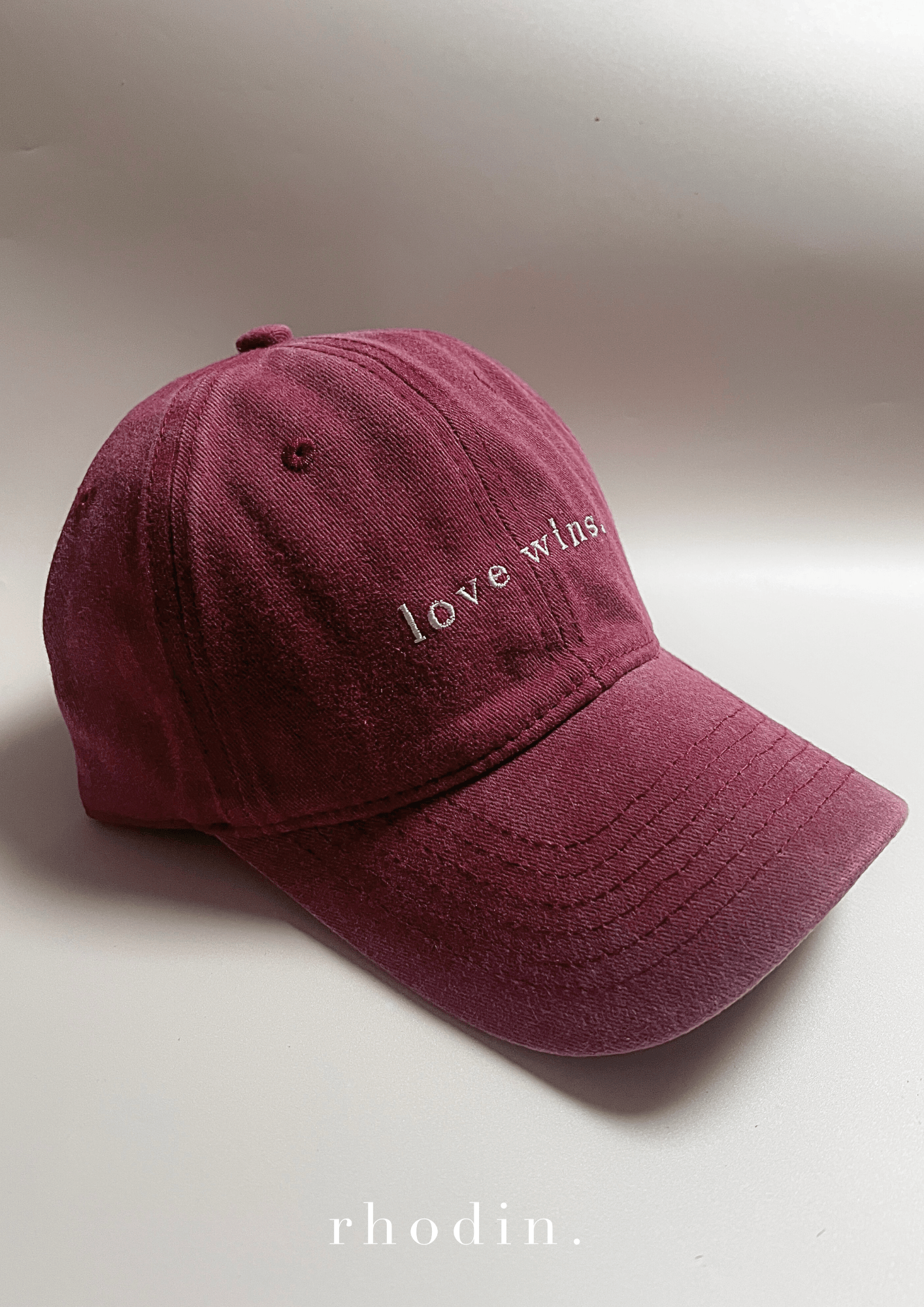 RC Baseball Cap - Burgundy - Love Wins Logo…Stock has arrived