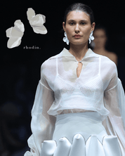 RC White Petal Dream Earrings