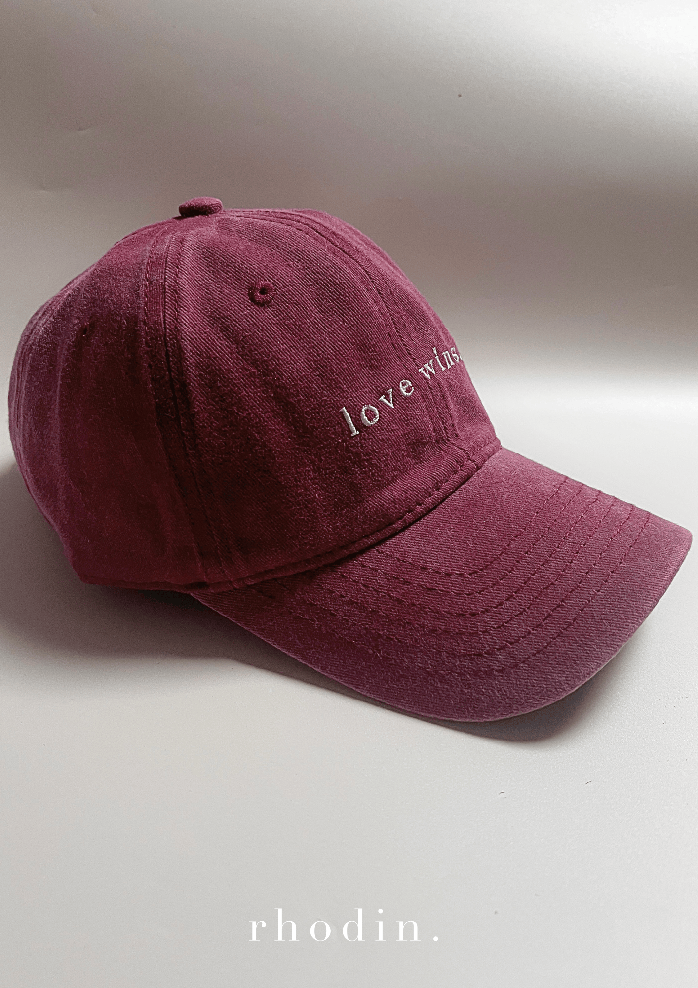 RC Baseball Cap - Burgundy - Love Wins Logo…Stock has arrived