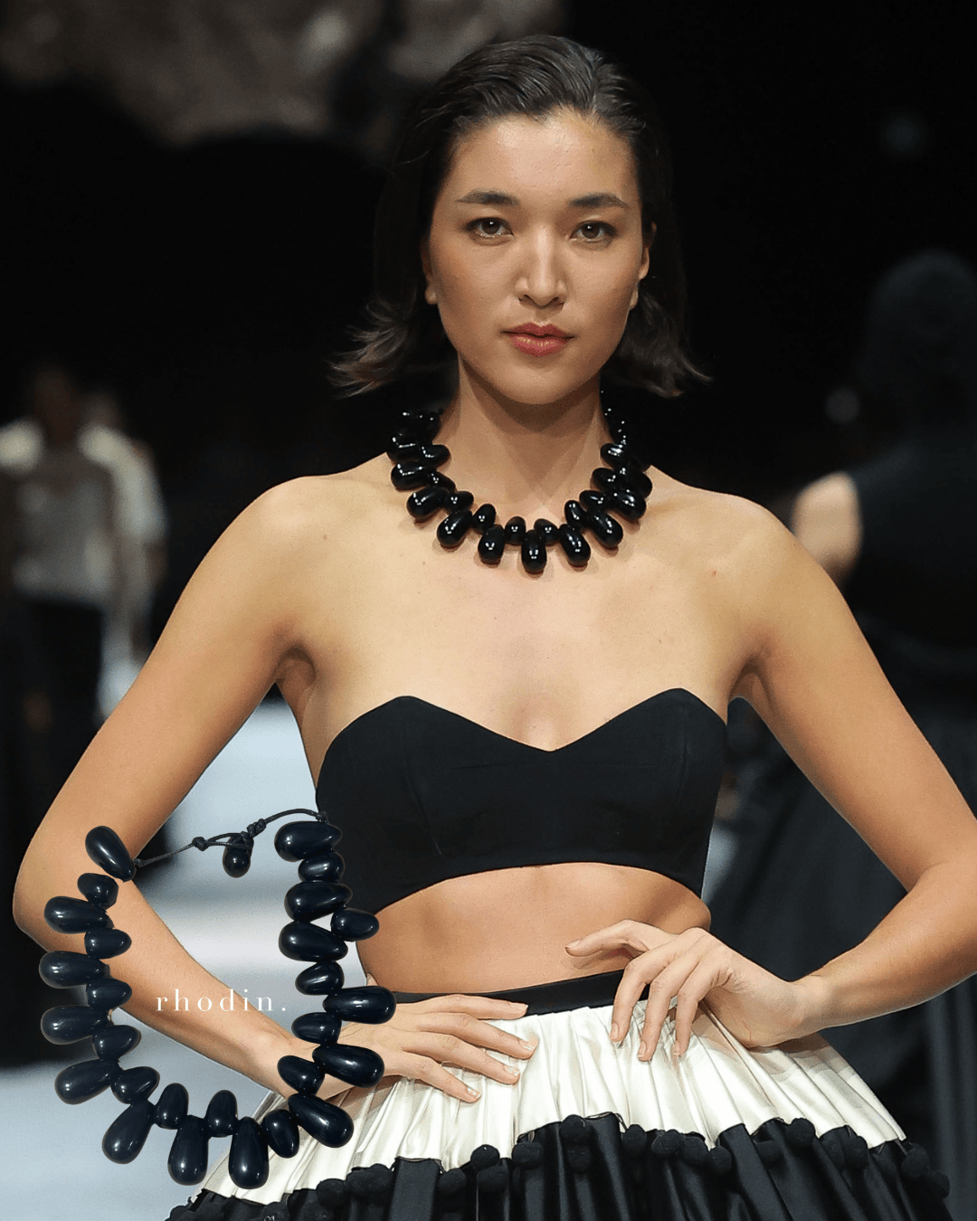 RC Black Sand Pebble Necklace