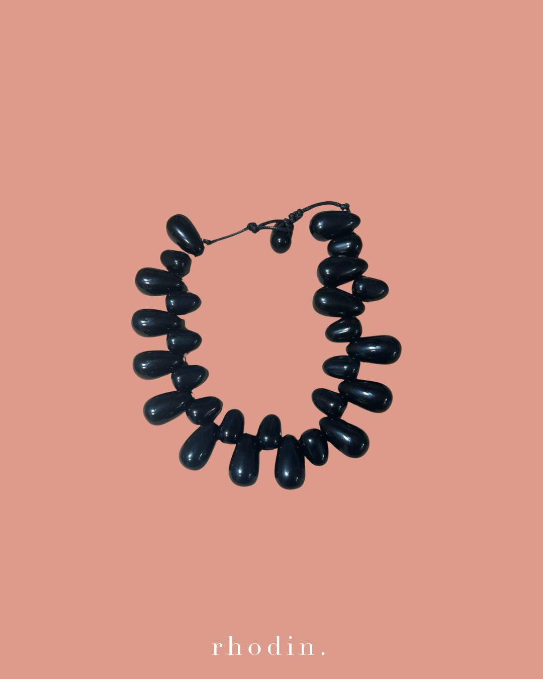 RC Black Sand Pebble Necklace