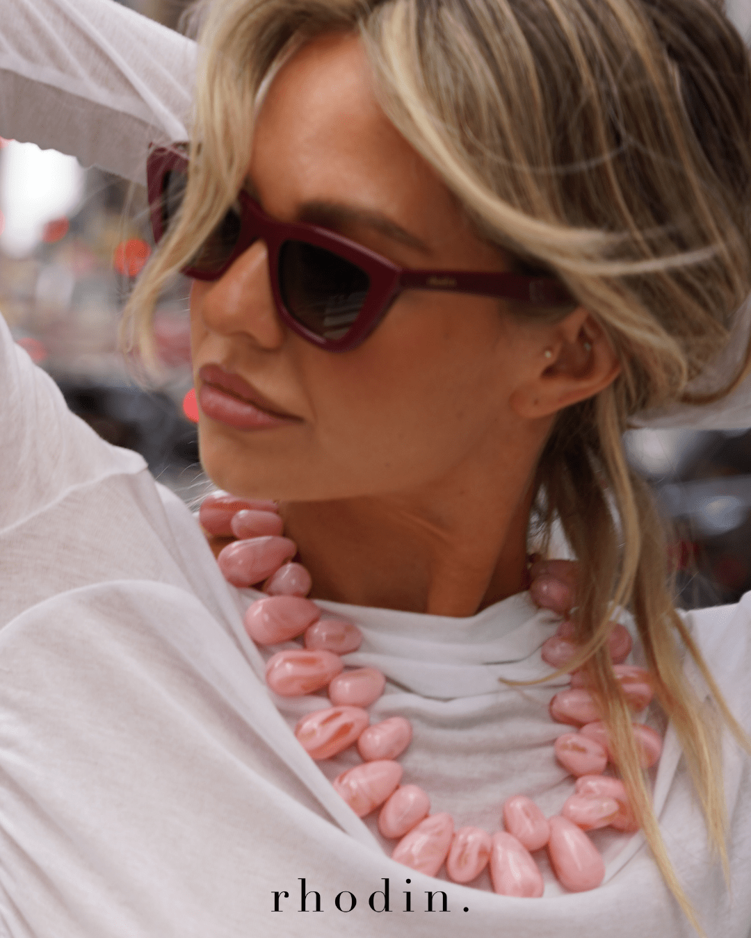 RC Pink Island Pebble Necklace -  Available from Oct 6th