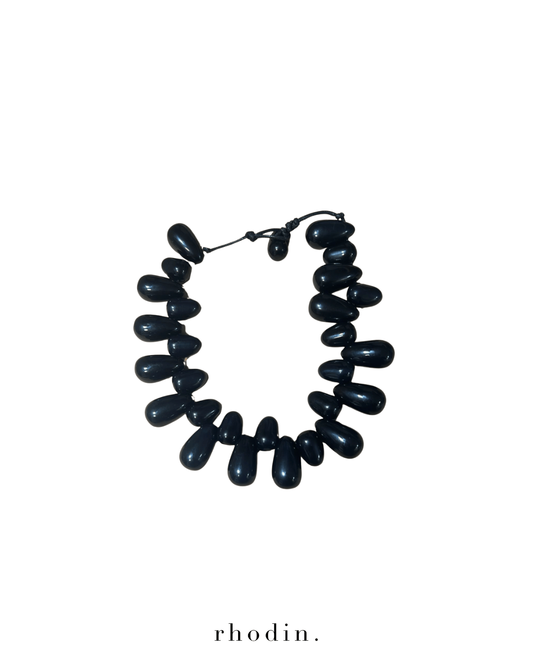 RC Black Sand Pebble Necklace