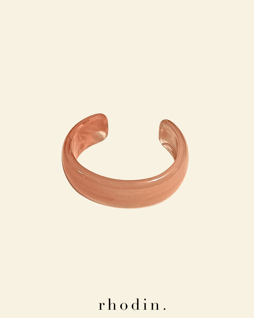 RC Resin Bangle Cuff Peach