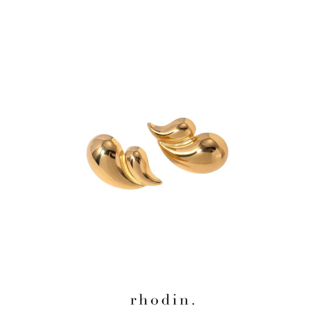 RC Gold Wave Earrings