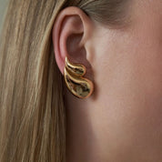 RC Gold Wave Earrings