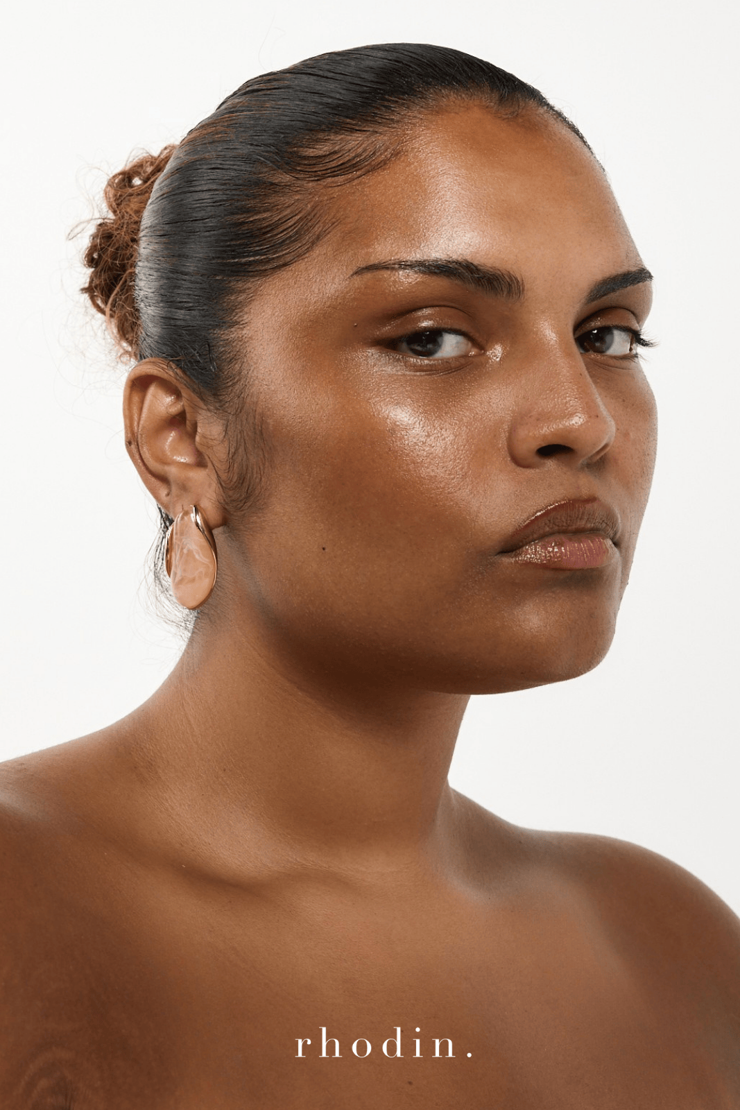 RC Opalite Peach earrings