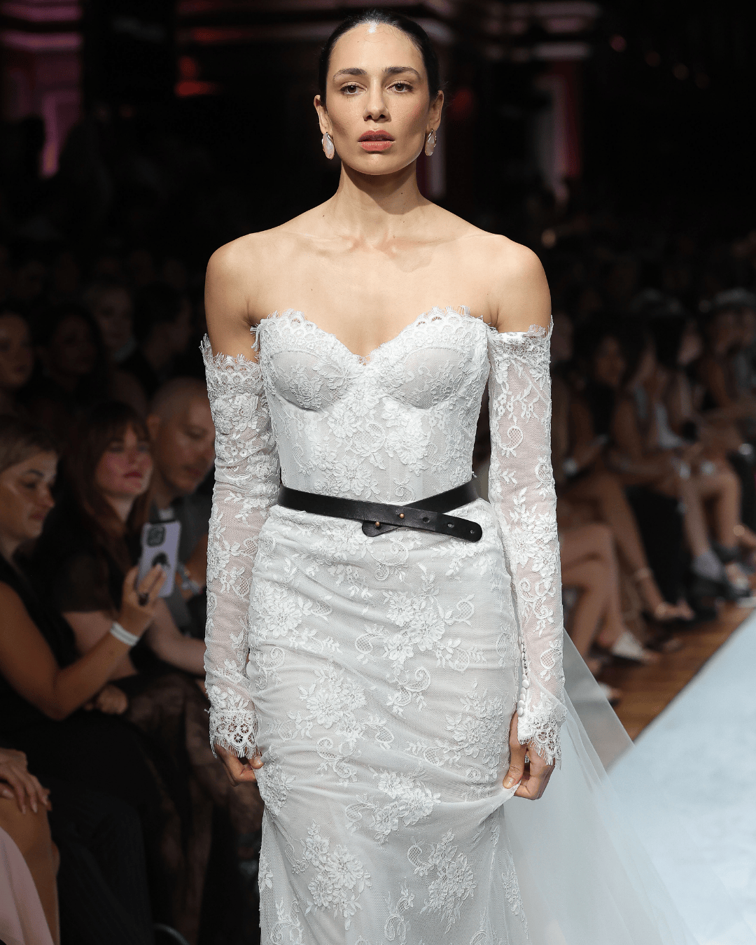 RC Opalite Peach earrings