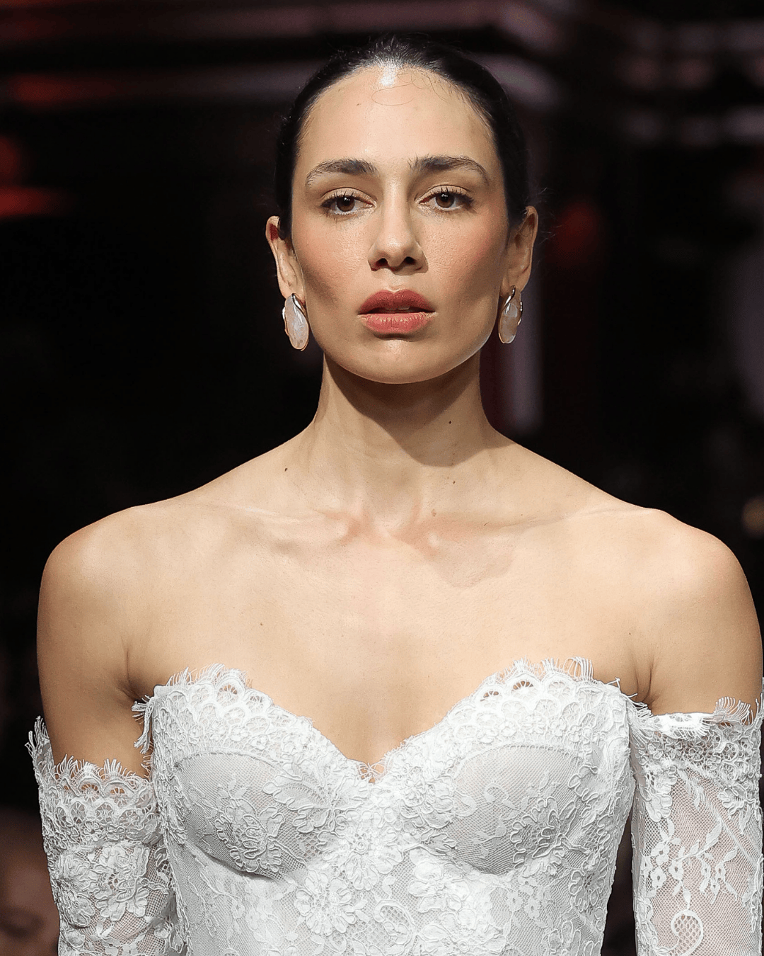 RC Opalite Peach earrings