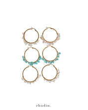 RC Crystal Hoop Earrings in Clear