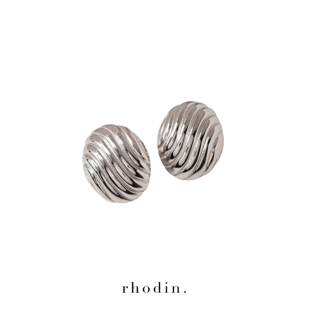 RC Silver Anne Earrings  - Clip On