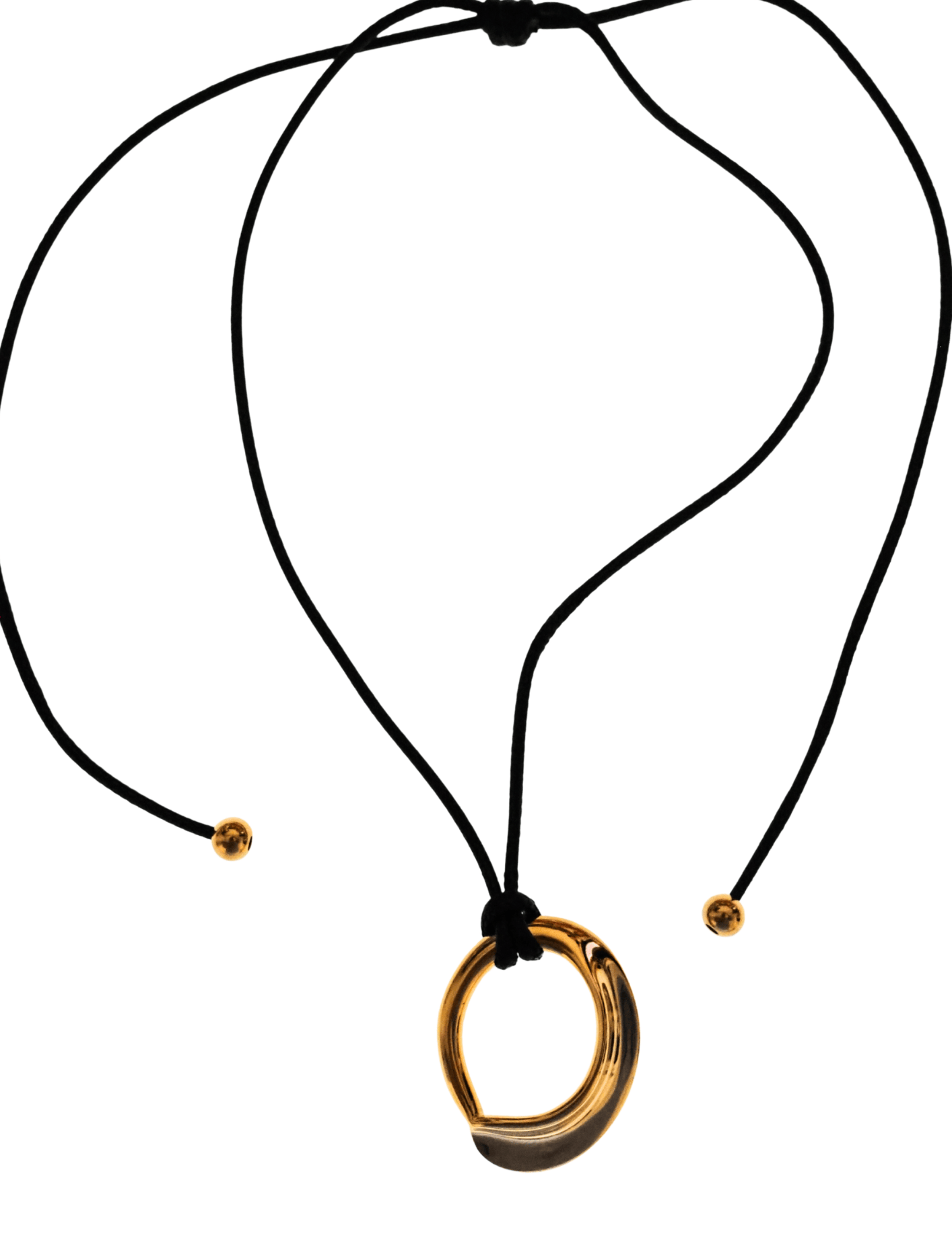 RC Gold Stanley Swirl Cord Necklace