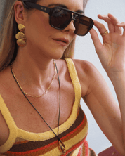 rhodin. RC Gold Shell Island Earrings