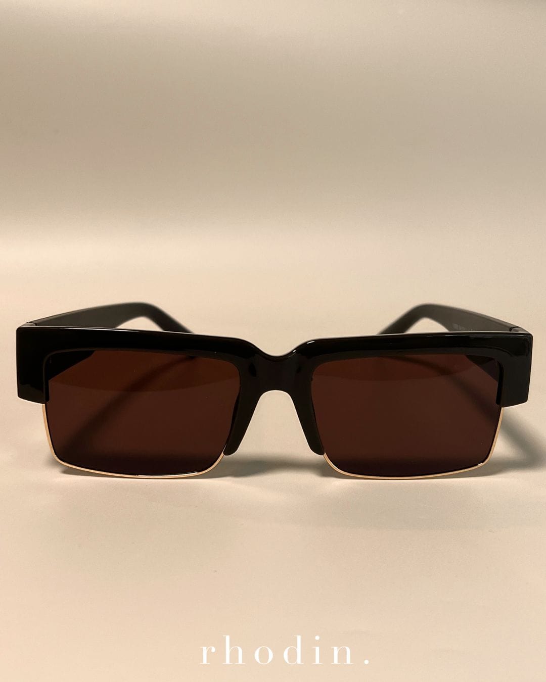 RC Chocolate Gold Rim Sunglasses - Limited Edition