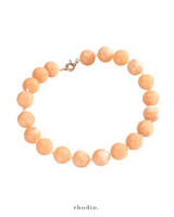 RC Peach Marble Holiday Necklace