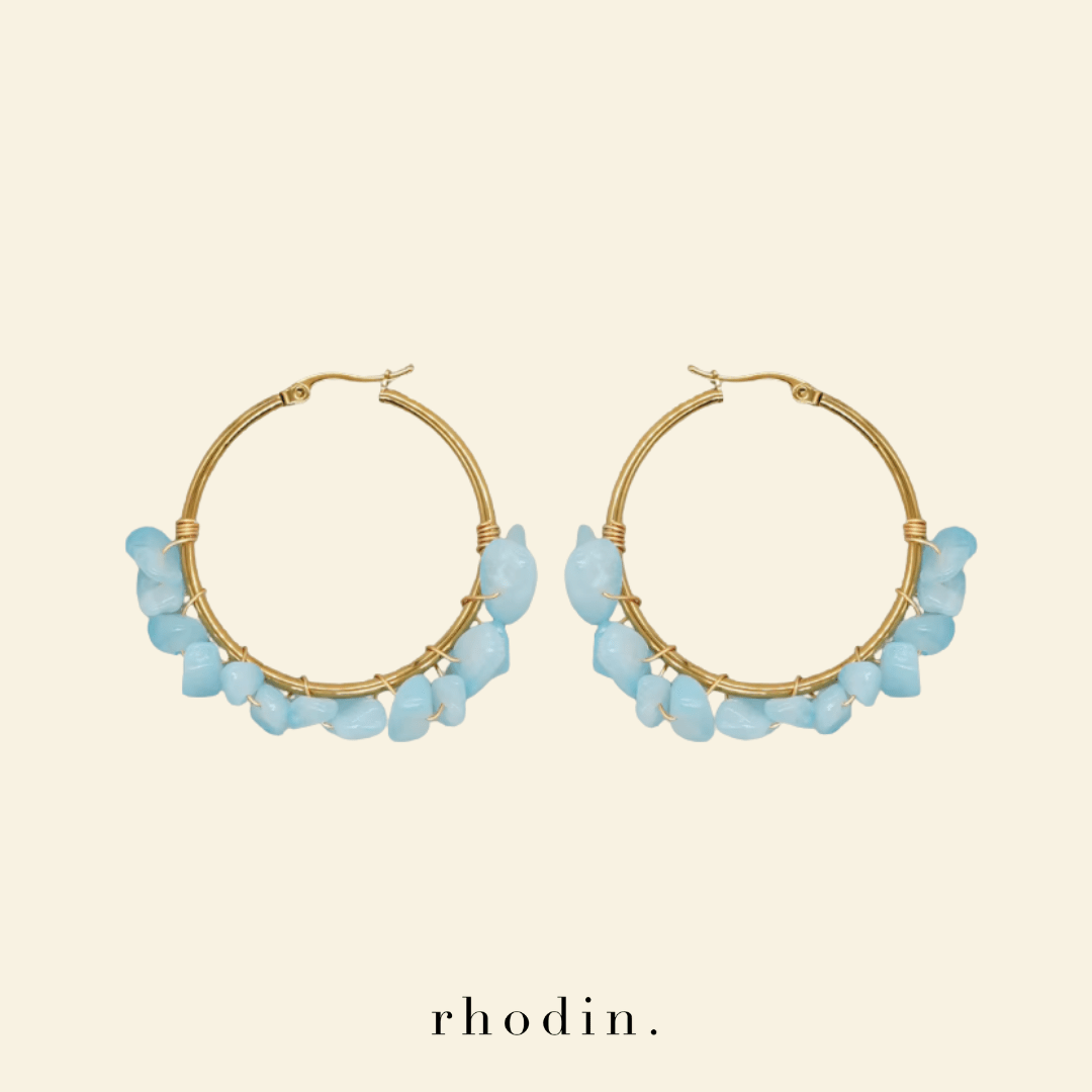 RC Crystal Hoop in Light Ocean Blue